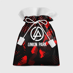 Мешок для подарков Linkin park краски текстуры, цвет: 3D-принт
