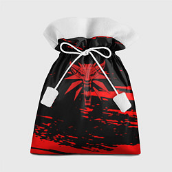 Мешок для подарков The witcher лого ведьмака краски, цвет: 3D-принт
