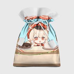 Мешок для подарков Genshin Impact Кли cute chibi, цвет: 3D-принт