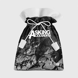 Мешок для подарков Asking Alexandria black graphite, цвет: 3D-принт