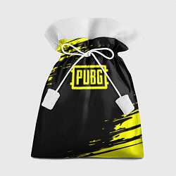 Мешок для подарков Pubg текстура краски жёлтые, цвет: 3D-принт