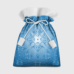 Мешок для подарков Векторные узоры на голубом фоне, цвет: 3D-принт