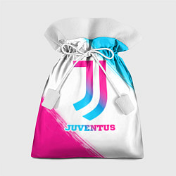 Мешок для подарков Juventus neon gradient style, цвет: 3D-принт