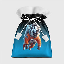 Мешок для подарков Далматинец космонавт в открытом космосе, цвет: 3D-принт