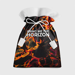 Мешок для подарков Bring Me the Horizon red lava, цвет: 3D-принт