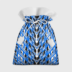 Мешок для подарков Синяя техно броня, цвет: 3D-принт