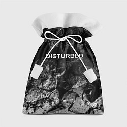 Мешок для подарков Disturbed black graphite, цвет: 3D-принт