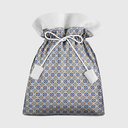 Мешок для подарков Сине-белая марокканская мозаика, цвет: 3D-принт
