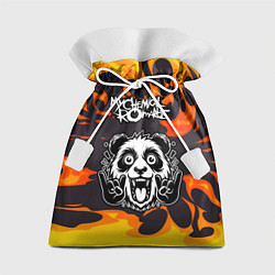 Мешок для подарков My Chemical Romance рок панда и огонь, цвет: 3D-принт