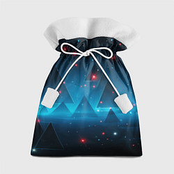 Мешок для подарков Пирамиды в космосе абстракции, цвет: 3D-принт