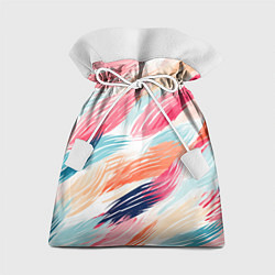 Мешок для подарков Мазки кистью акварельные, цвет: 3D-принт
