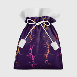 Мешок для подарков Молнии на пурпурном, цвет: 3D-принт