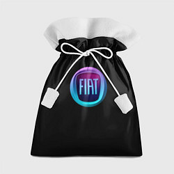 Мешок для подарков FIAT logo neon, цвет: 3D-принт