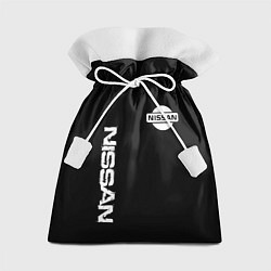 Мешок для подарков Nissan logo white auto, цвет: 3D-принт