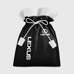 Мешок для подарков Lexus white logo auto, цвет: 3D-принт