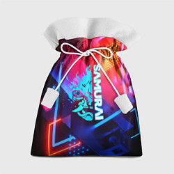 Мешок для подарков Samurai neon game, цвет: 3D-принт
