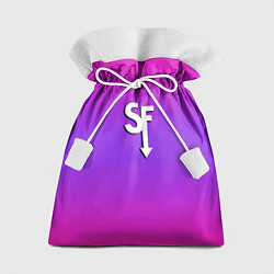 Мешок для подарков Sally Face neon gradient, цвет: 3D-принт