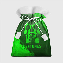 Мешок для подарков Deftones - green gradient, цвет: 3D-принт