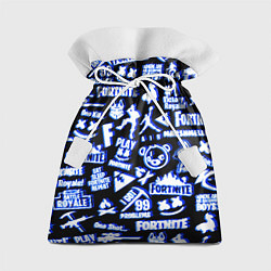 Мешок для подарков Fortnite neon game steel, цвет: 3D-принт