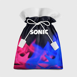 Мешок для подарков Sonic neon flame, цвет: 3D-принт