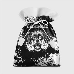 Мешок для подарков Radiohead рок пес, цвет: 3D-принт