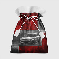 Мешок для подарков Автомобиль в серо-красных тонах, цвет: 3D-принт