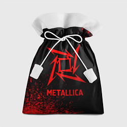 Мешок для подарков Metallica - red gradient, цвет: 3D-принт