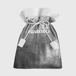 Мешок для подарков Subaru - grey gradient посередине, цвет: 3D-принт