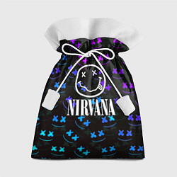 Мешок для подарков Nirvana x marshmello neon, цвет: 3D-принт