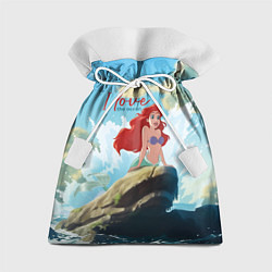 Мешок для подарков Ariel I love the ocean - русалка - beautiful big p, цвет: 3D-принт