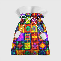 Мешок для подарков Неоновое стекло абстракция, цвет: 3D-принт