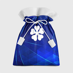 Мешок для подарков Black Clover blue poly, цвет: 3D-принт