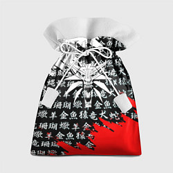 Мешок для подарков Ведьмак япония краски, цвет: 3D-принт