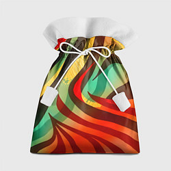 Мешок для подарков Жаркая полосатая абстракция, цвет: 3D-принт