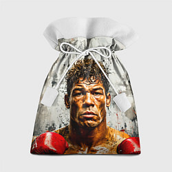 Мешок для подарков Артуро Гатти на сером, цвет: 3D-принт