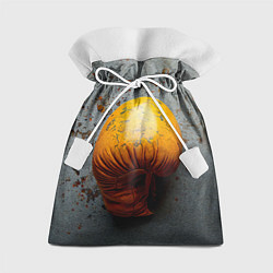 Мешок для подарков Желтая боксерская перчатка, цвет: 3D-принт