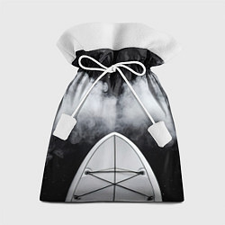 Мешок для подарков Sup-доска в чб, цвет: 3D-принт