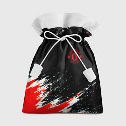 Мешок для подарков Манчестер краски штрихи, цвет: 3D-принт