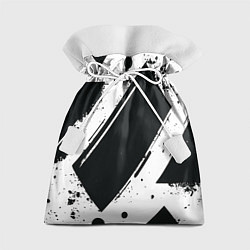 Мешок для подарков Color black white, цвет: 3D-принт