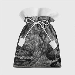 Мешок для подарков Черепа динозавров - эскиз, цвет: 3D-принт