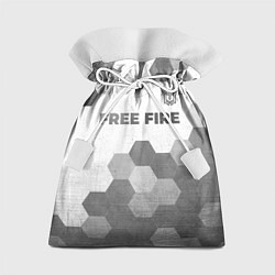 Мешок для подарков Free Fire - white gradient посередине, цвет: 3D-принт
