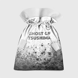 Мешок для подарков Ghost of Tsushima - white gradient посередине, цвет: 3D-принт