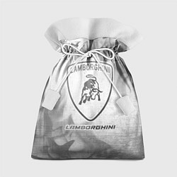 Мешок для подарков Lamborghini - white gradient, цвет: 3D-принт