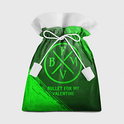 Мешок для подарков Bullet For My Valentine - green gradient, цвет: 3D-принт