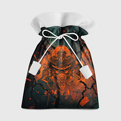 Мешок для подарков Шлем кибернетического самурая, цвет: 3D-принт