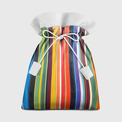 Мешок для подарков Разноцветная полоска, цвет: 3D-принт