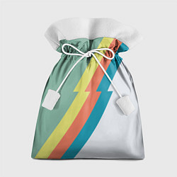 Мешок для подарков Рок молния Боуи весенняя палитра, цвет: 3D-принт