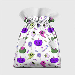 Мешок для подарков Halloween purple pumpkin pattern, цвет: 3D-принт