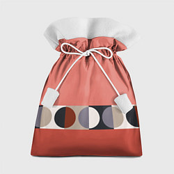 Мешок для подарков Луна Малевича розовый томат, цвет: 3D-принт