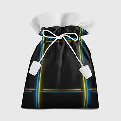 Мешок для подарков Neon yellow blue, цвет: 3D-принт